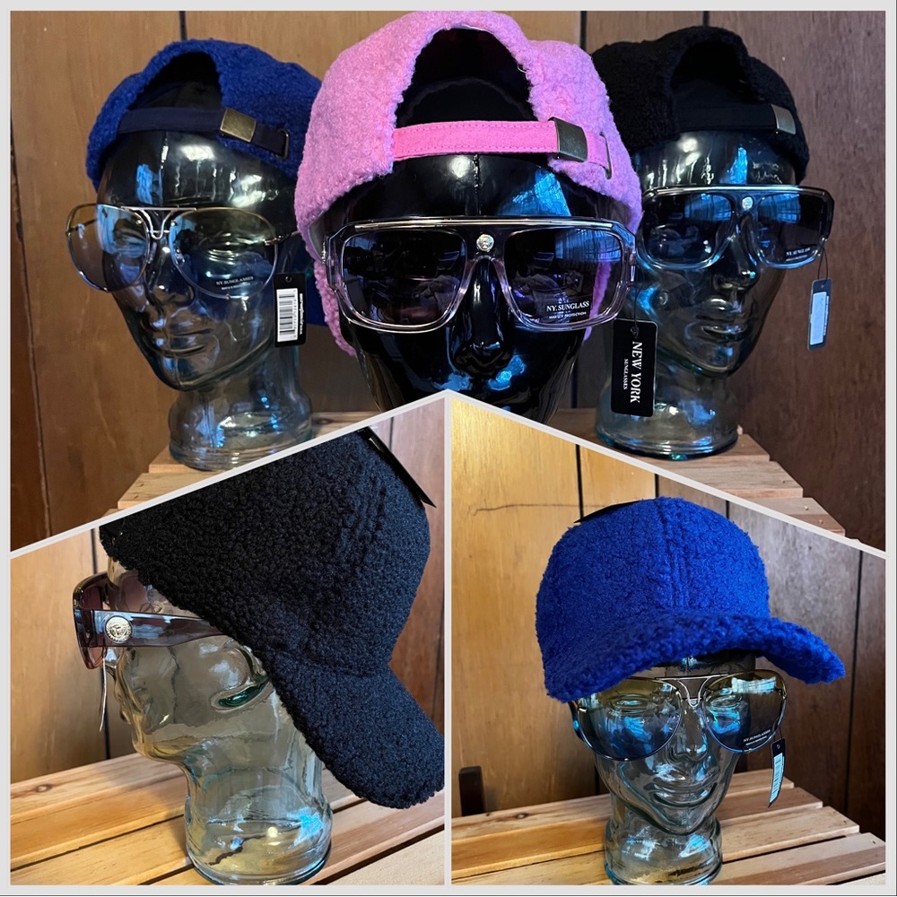Royal Blue Teddy Fleece Winter Cap - Picture 13 of 15